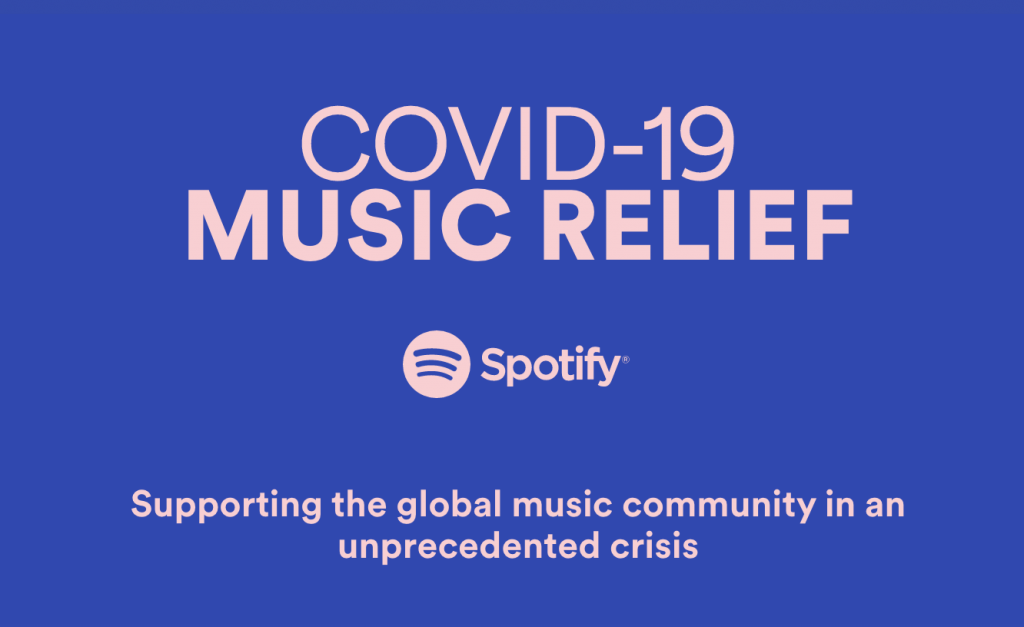 Spotify COVID-19 Music Relief