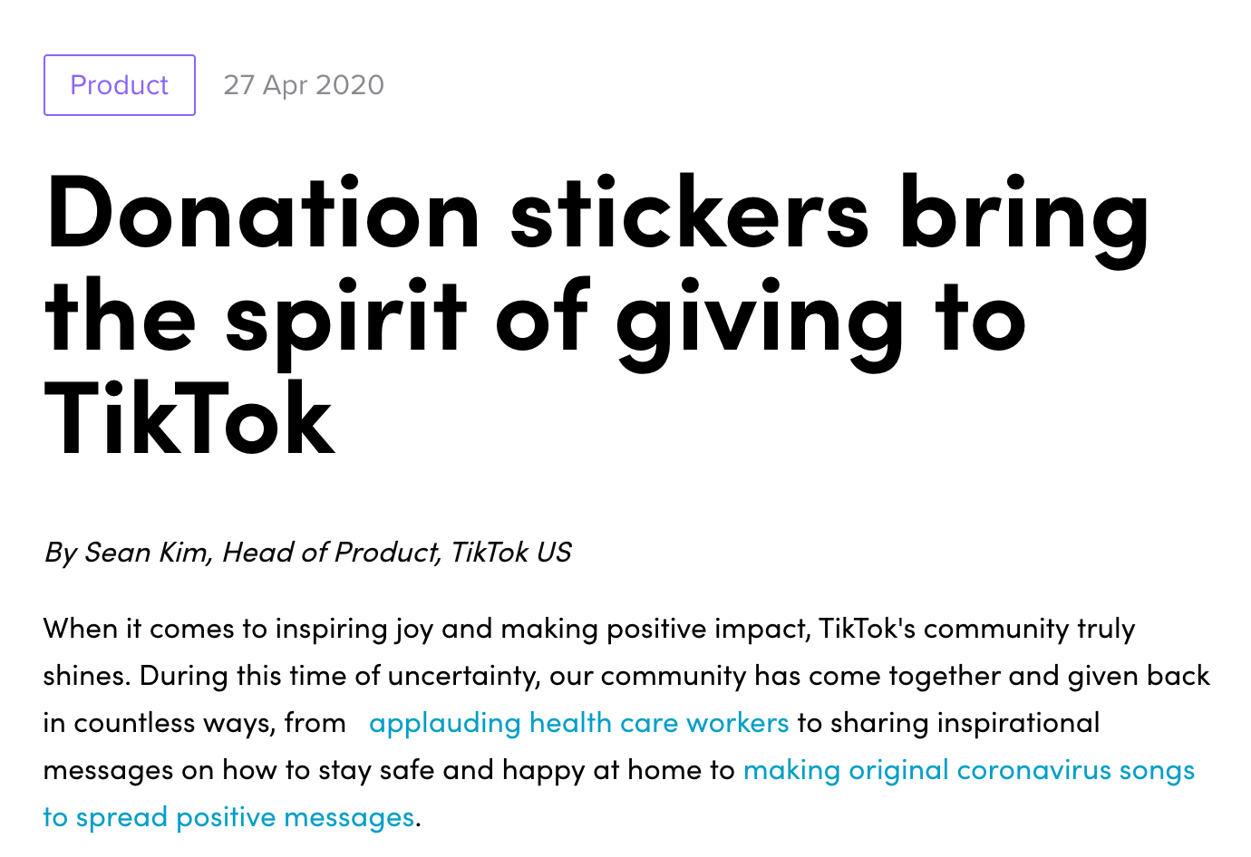 tiktok Donation stickers