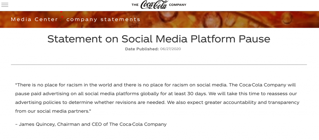 stophateforprofit cocacola