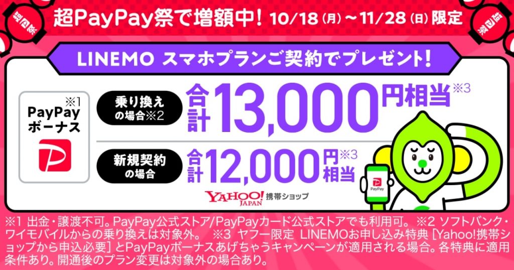 LINEMO　PayPay