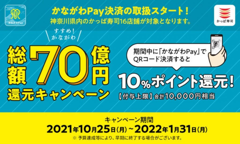 かっぱ寿司　かながわPay