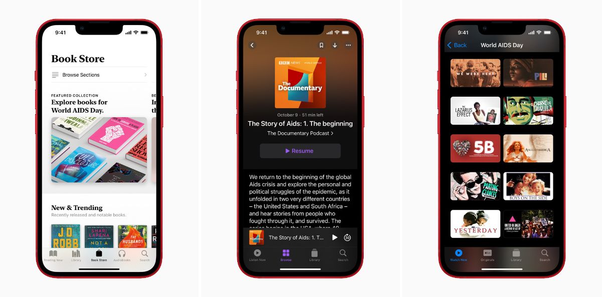  Apple、HIV/AIDS および新型コロナウイルス感染症と戦うために (RED) とのパートナーシップを拡大