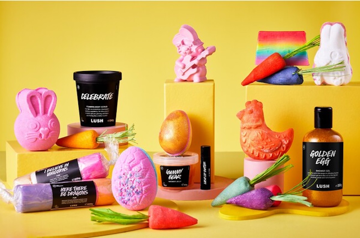 【お一人様限定】モデーア バブルバス × 9本セット　本日発送 LUSH、「イースターコレクション」発売 白うさぎバスボムや虹色