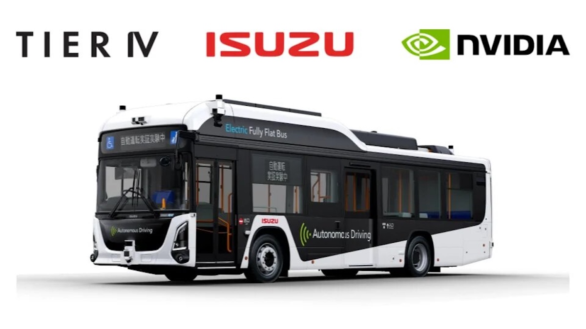 ティアフォーといすゞ、NVIDIA DRIVE Hyperionを搭載した自動運転