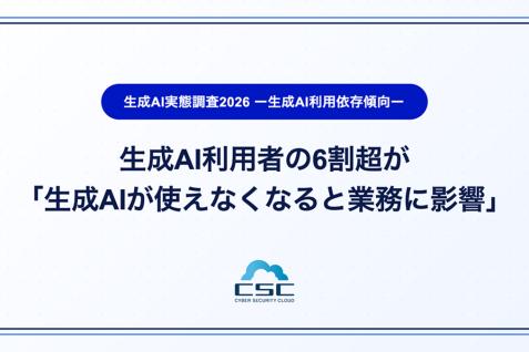 生成AI利用者の6割超が「生成AIが使えなくなると業務に影響」　生成AI依存を自覚する利用者は4割超